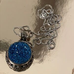 3 for 30 Sajen silver blue quartz necklace